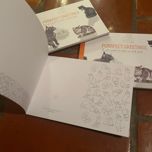 *Bundle* Purrfect Greetings Color Cat Greetings Cards (set of 3) - Picture 2 of 5
